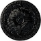 Ekena Millwork Amelia Ceiling Medallion (Fits Canopies up to 2 3/8"), Hand-Painted Jet Black, 19 5/8"OD x 3/4"P CM20AMBLF - alternate 1